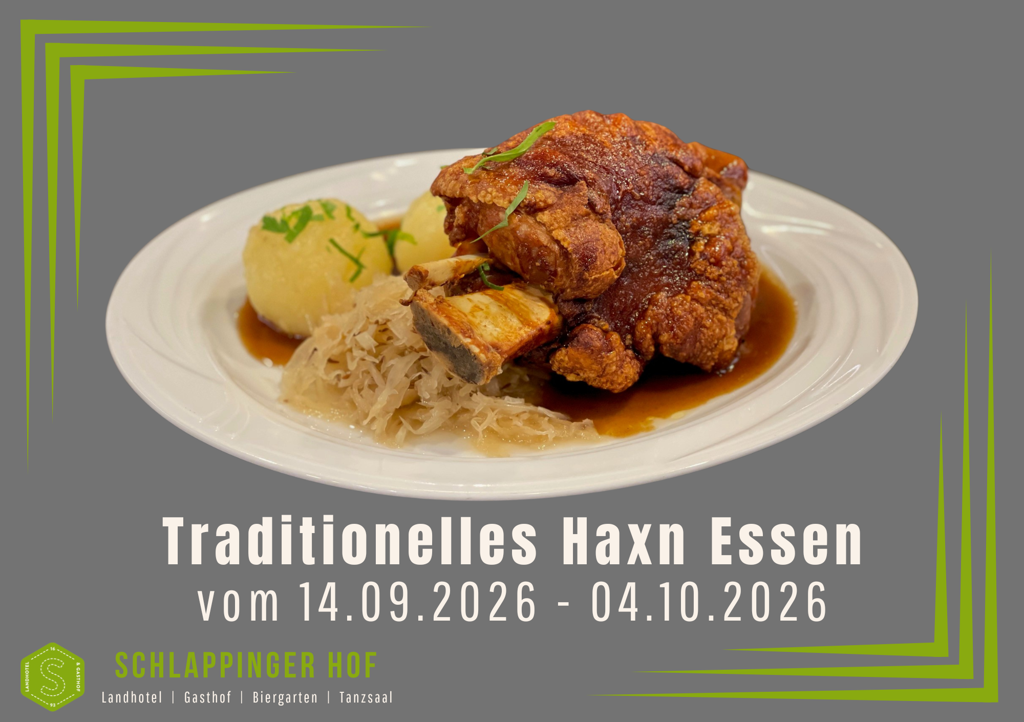 Traditionelles Haxn Essen